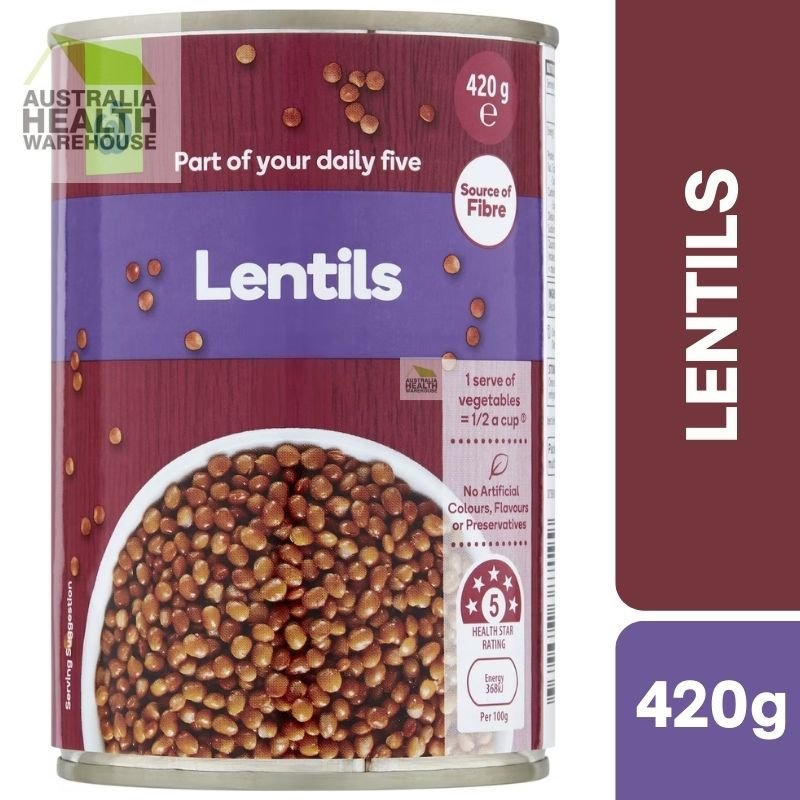 Woolworths Lentils 420g
