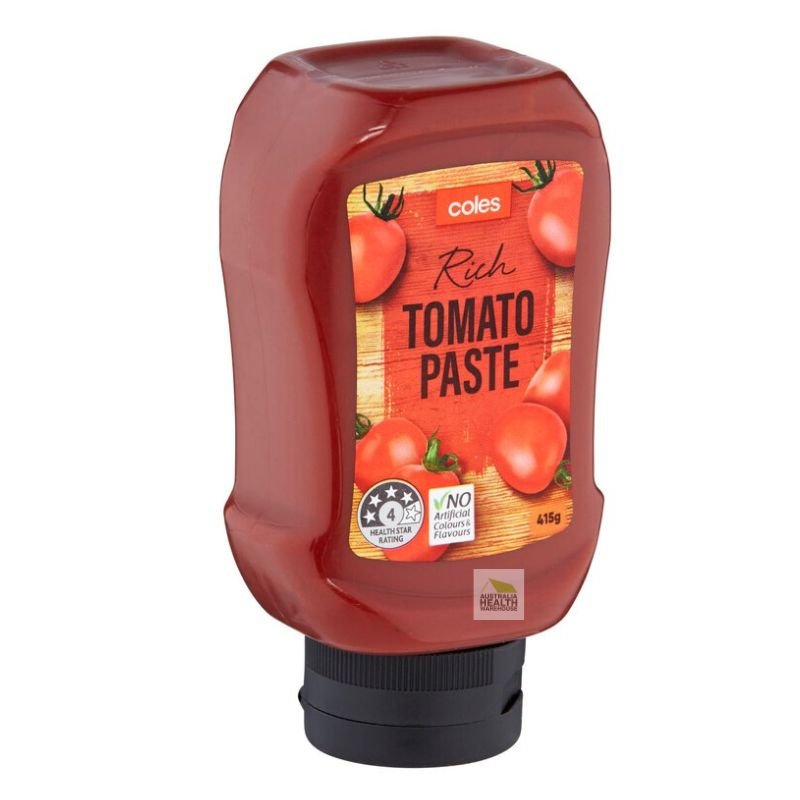 [CLEARANCE Expiry: 11/03/2025] Coles Squeezy Rich Tomato Paste 415g