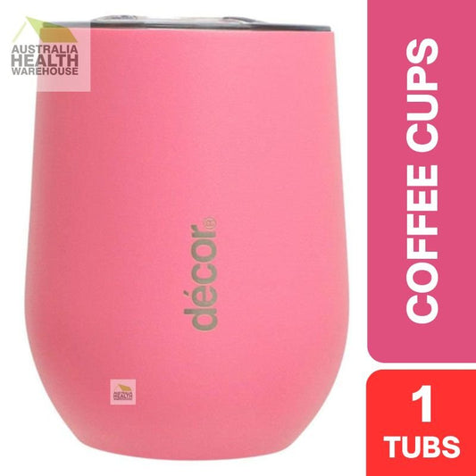 Decor Double Wall Wine & Coffee Cup 350mL (PINK)