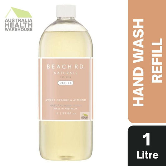 Beach Rd. Naturals Sweet Orange & Almond Hand Wash 1 Litre Refill