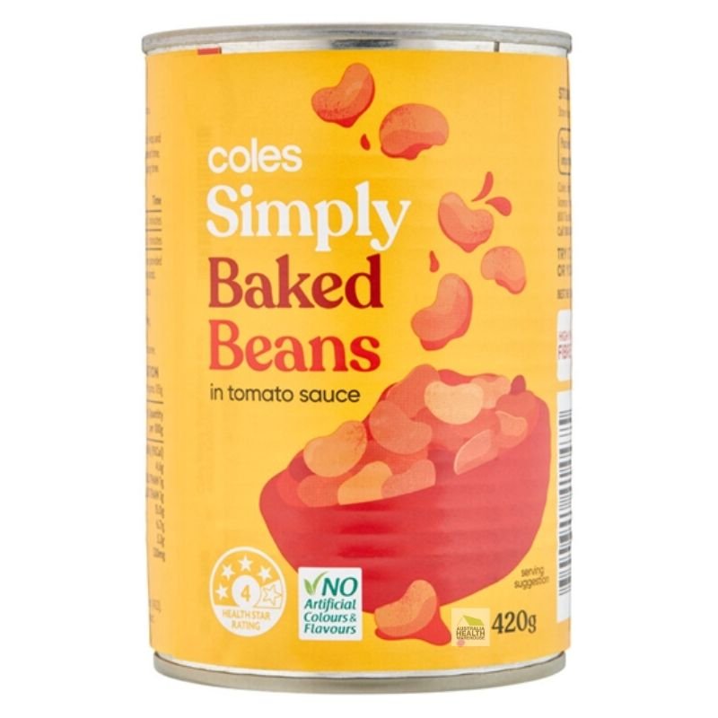 [Expiry Date: 28/10/2026] Coles Simply Baked Beans in Tomato Sauce 420g