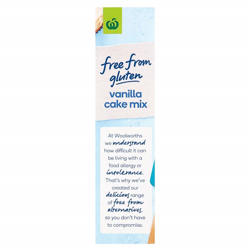 [Expiry Date: 15/12/2026] Woolworths Free From Gluten Vanilla Cake Mix 430g