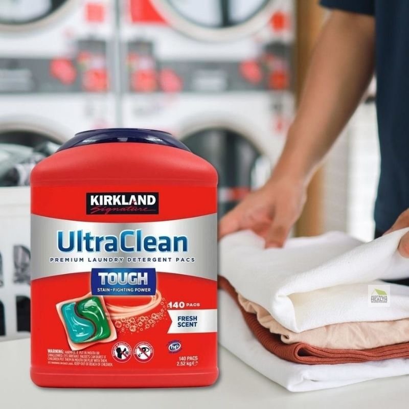 Kirkland Signature Ultra Clean Tough Laundry Capsules Detergent 140 Pa ...