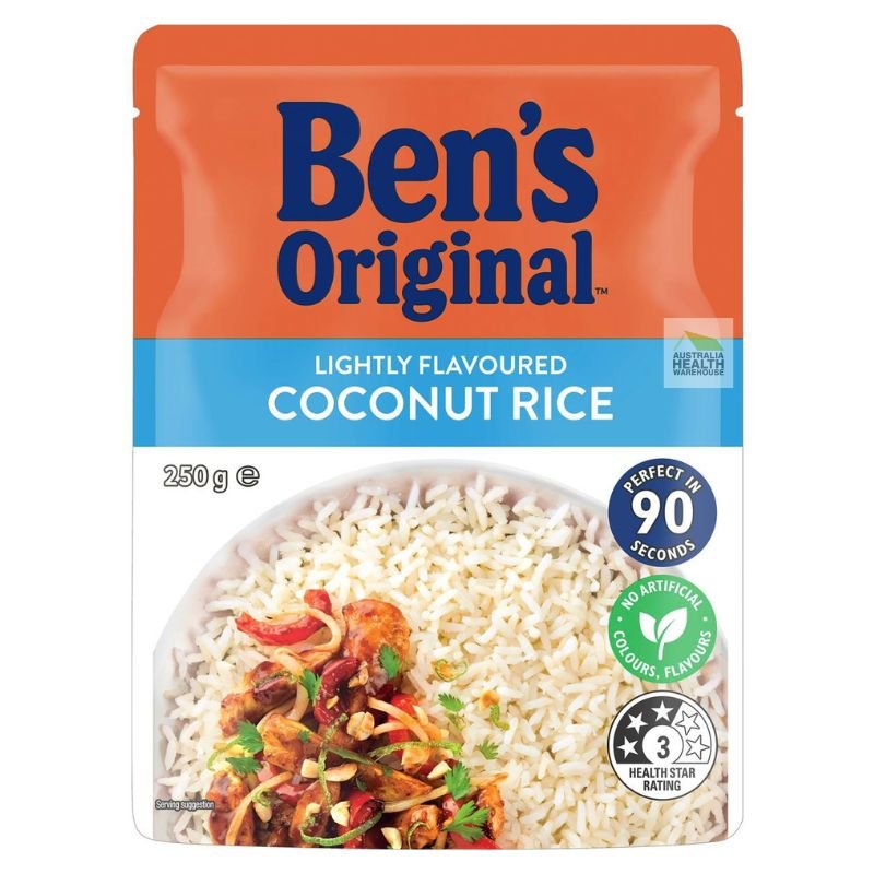 [Expiry Date: 18/01/2027] Ben's Original Lightly Flavoured Coconut Rice Microwave Rice Pouch 250g