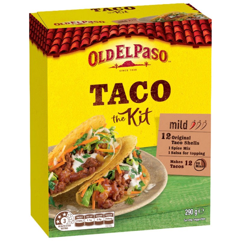 [Expiry Date: 27/01/2027] Old El Paso Taco Kit 290g