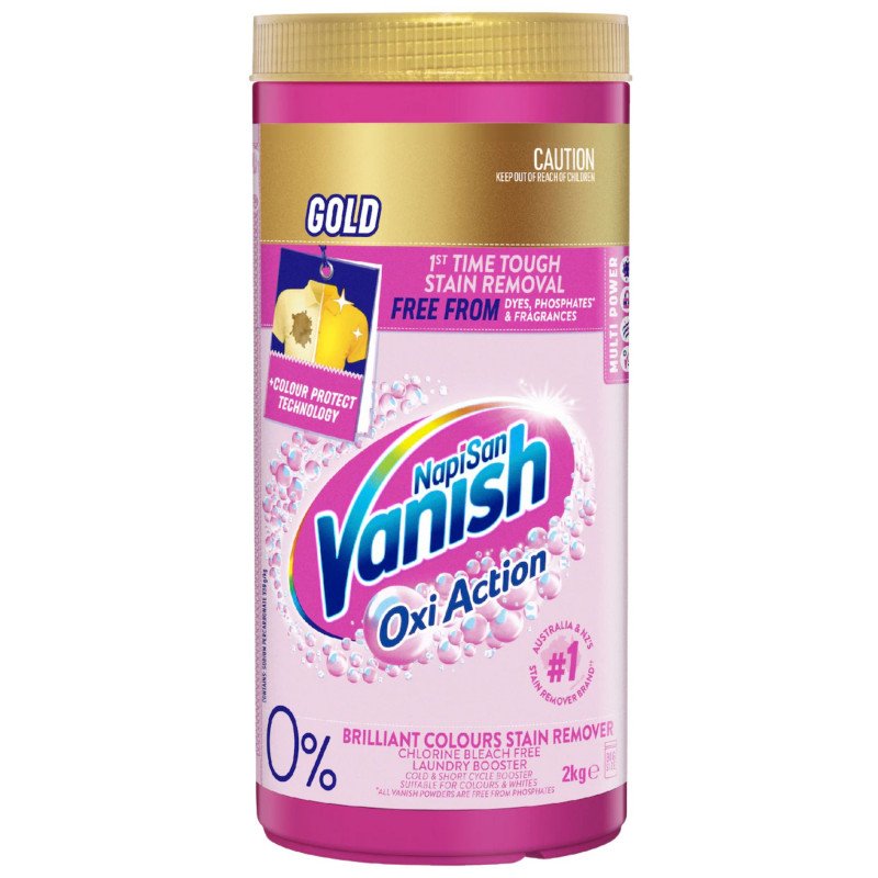 [Expiry Date: 11/2027] Vanish Gold 0% Stain Remover & Laundry Booster Powder 2kg