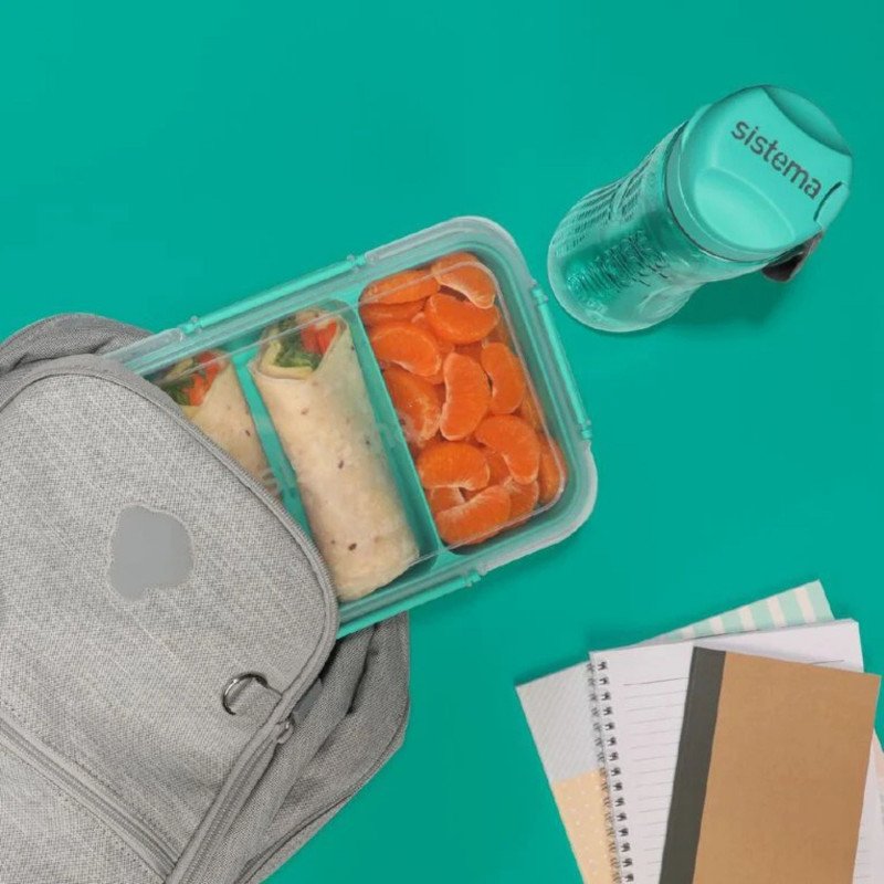Sistema To Go Rectangle Stax Food Container 2.2 Litre (Green)