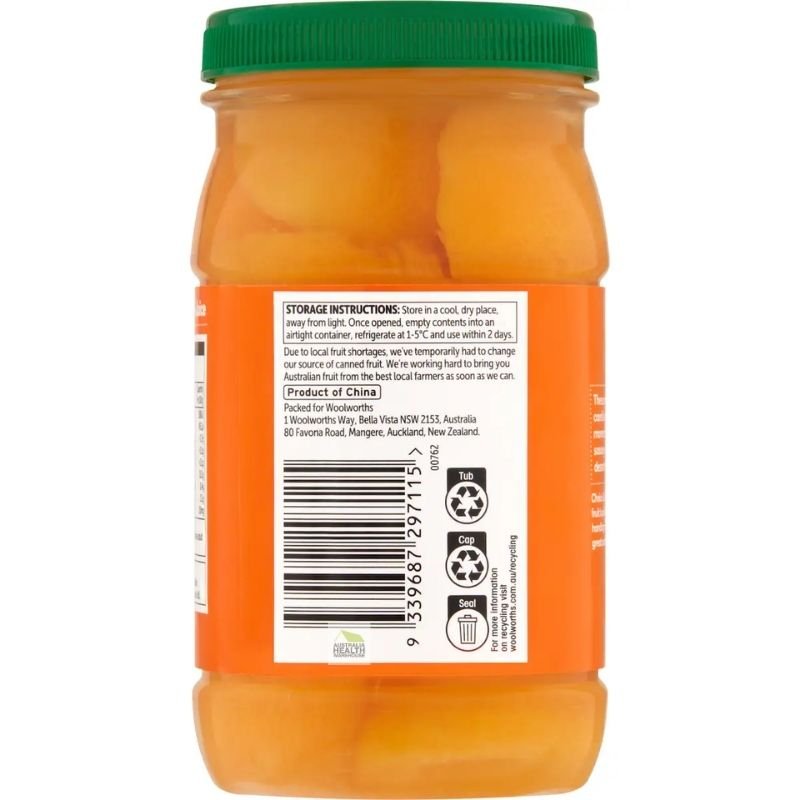 [Expiry Date: 31/01/2027] Woolworths Apricots Halves In Juice 700g