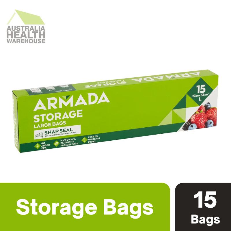 Armada Resealable Large Storage Bag 15 pack