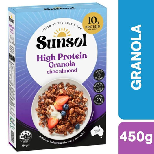 [Expiry: 16/02/2027] Sunsol High Protein Granola Chocolate Almond 450g