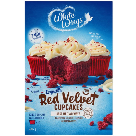 [Expiry Date: 01/08/2027] White Wings Red Velvet Cupcake Mix 365g