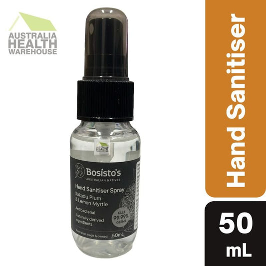 [CLEARANCE Expiry: 04/2025] Bosisto’s Hand Sanitiser Spray 50mL
