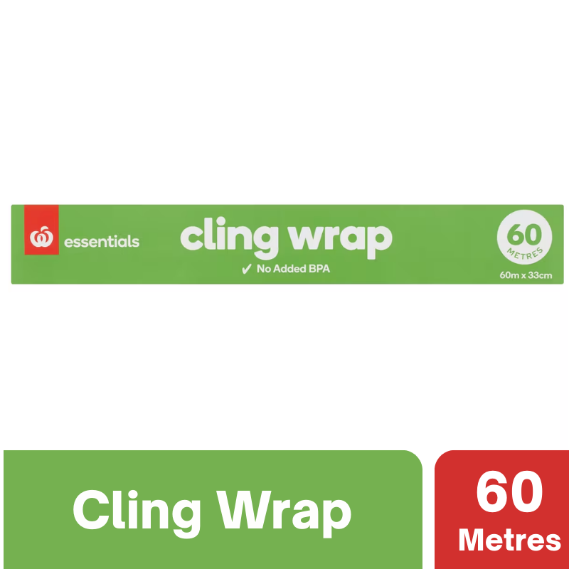 Woolworths Essentials Cling Wrap 60 Metres
