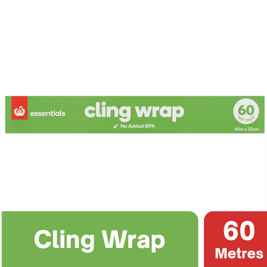 Woolworths Essentials Cling Wrap 60 Metres