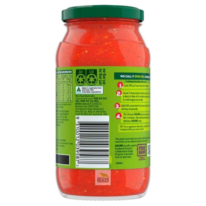 Dolmio Tomato, Onion & Roast Garlic Pasta Sauce 500g
