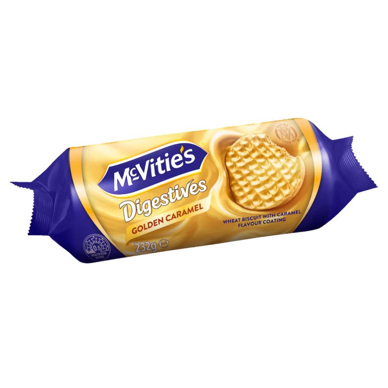 [Expiry Date: 06/06/2026] McVitie's Digestives Golden Caramel 232g