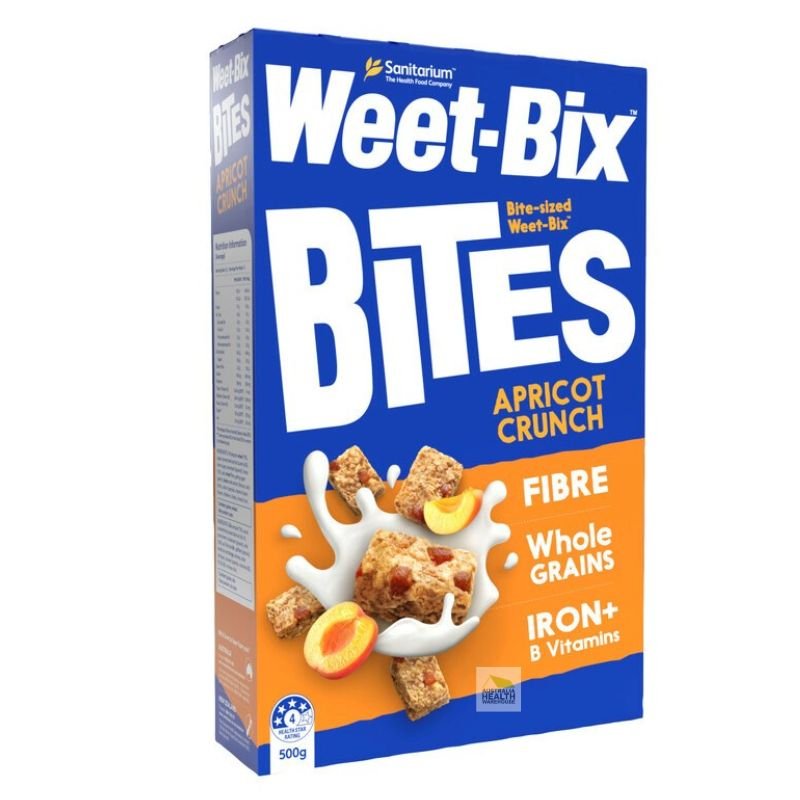 [Expiry: 03/09/2026] Sanitarium Weet-Bix Bites Apricot Breakfast Cereal 500g