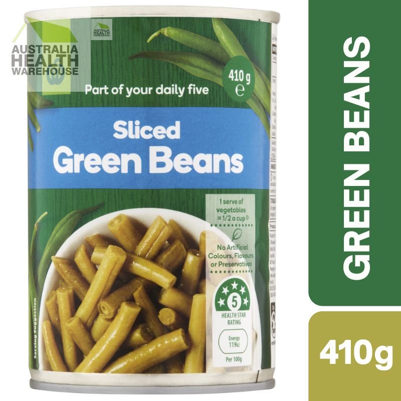Woolworths Sliced Green Beans 410g