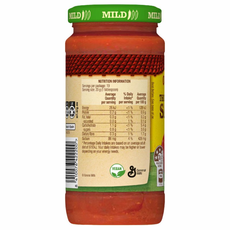 [Expiry: 05/2027] Old El Paso Thick N Chunky Salsa Mild 395g