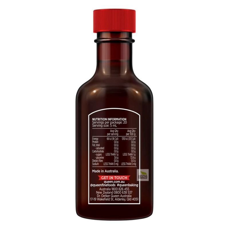 [Expiry: 09/2028] Queen Vanilla Extract 99% Sugar Free & Alcohol Free 100mL