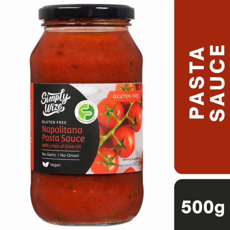 [Expiry Date: 15/12/2027] Simply Wize Gluten Free Napolitana Pasta Sauce 500g