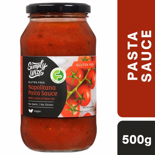 [Expiry Date: 15/12/2027] Simply Wize Gluten Free Napolitana Pasta Sauce 500g