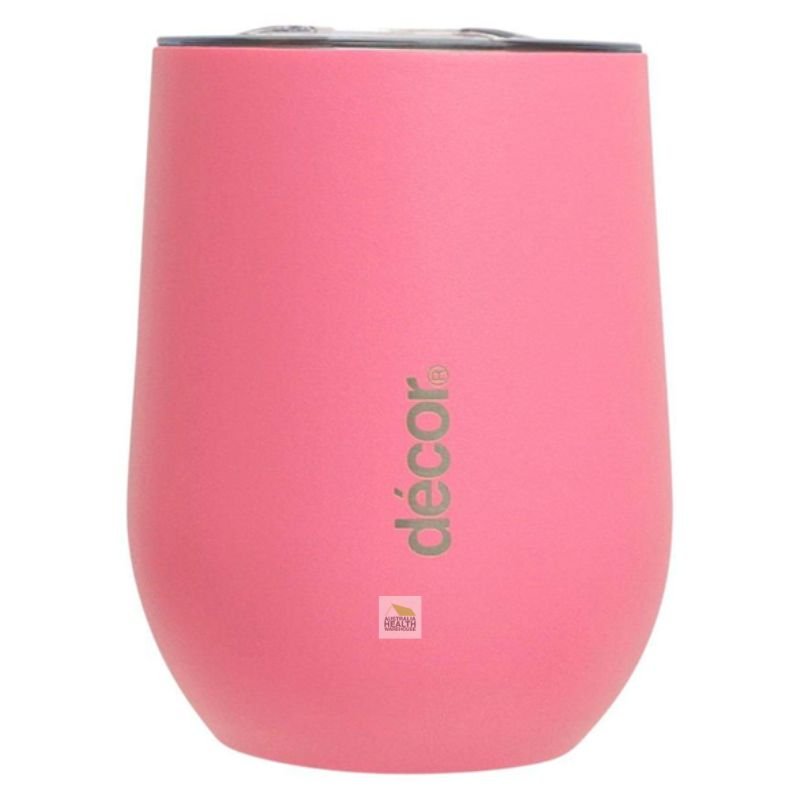 Decor Double Wall Wine & Coffee Cup 350mL (PINK)