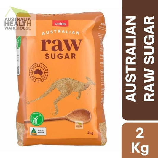[Expiry Date: 06/09/2027] Coles Australian Raw Sugar 2kg