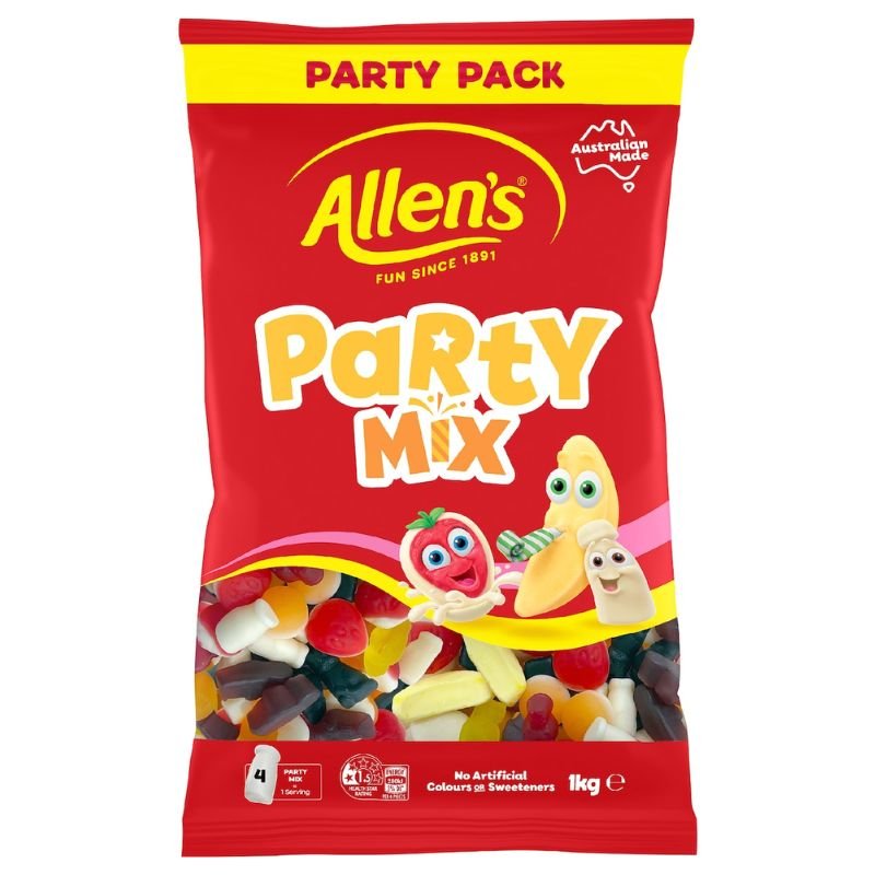 [Expiry Date: 05/2027] Allen's Party Mix Lollies Party Pack 1kg