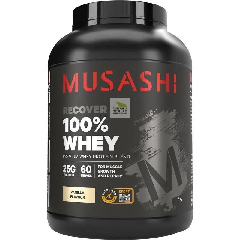 [Expiry: 16/06/2027]  Musashi 100% Whey Vanilla 2Kg