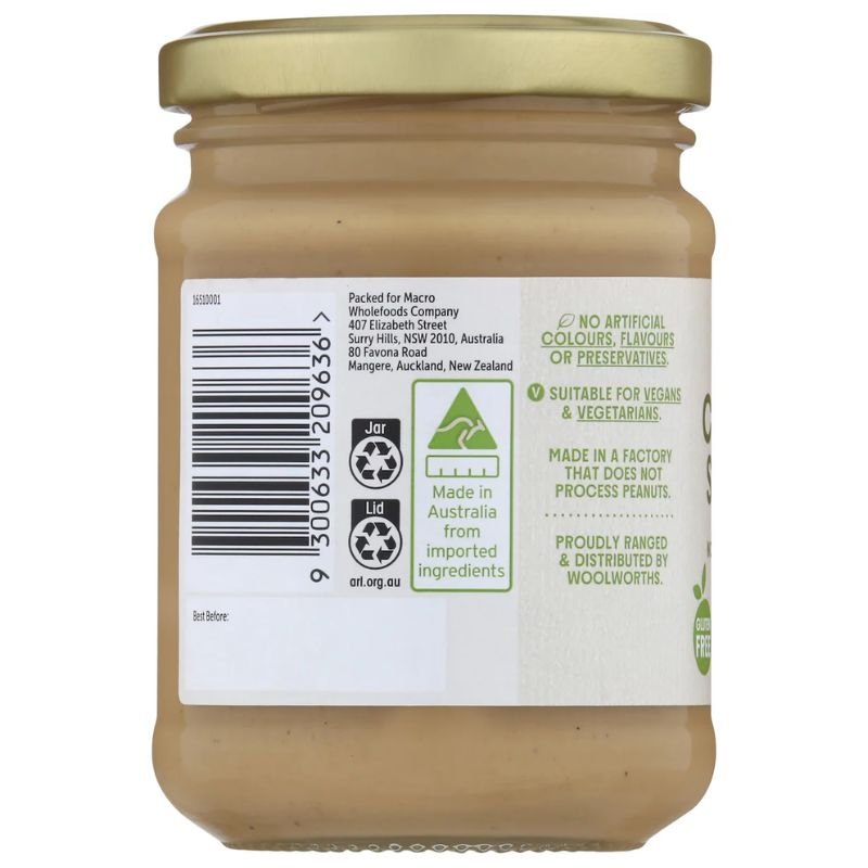 [Expiry Date: 16/02/2027] Woolworths Macro Cashew Spread 250g