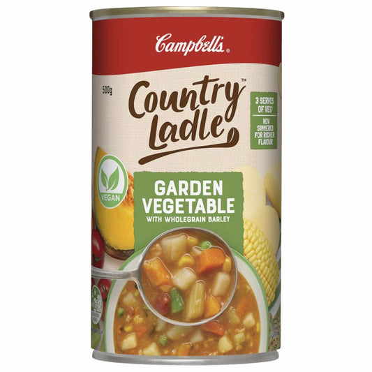 [Expiry Date: 14/04/2028] Campbell's Country Ladle Soup Can Garden Vegetable 500g