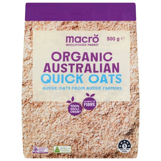 [Expiry: 02/10/2026] Woolworths Macro Organic Australian Quick Oats 500g