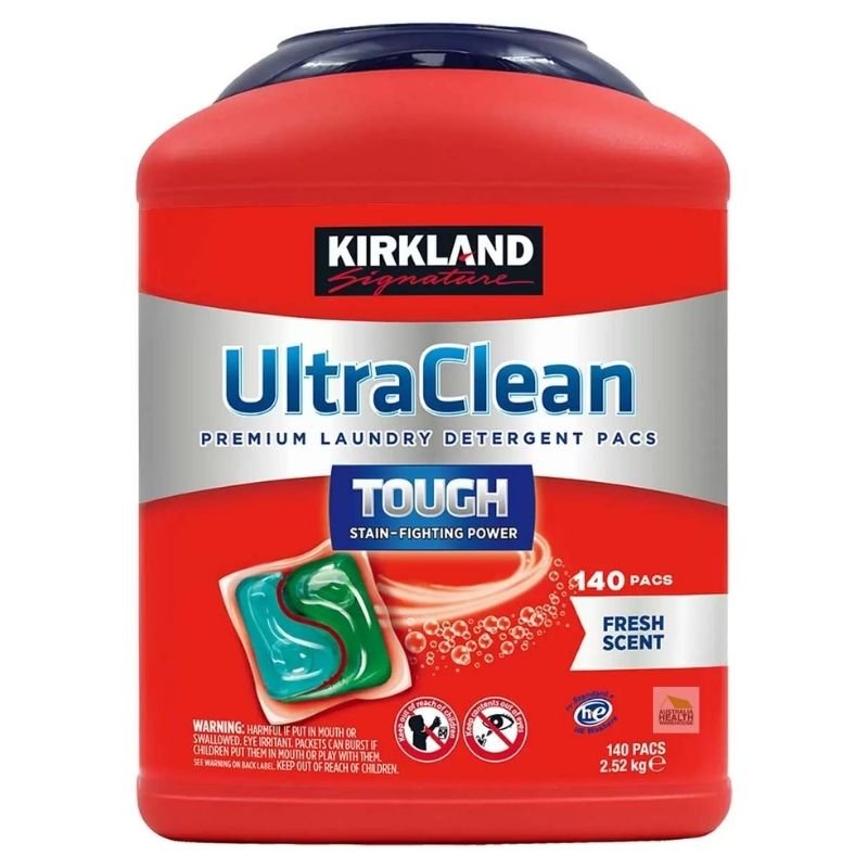 Kirkland Signature Ultra Clean Tough Laundry Capsules Detergent 140 Pacs