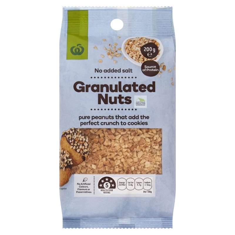 [Expiry Date: 16/09/2026] Woolworths Granulated Nuts 200g