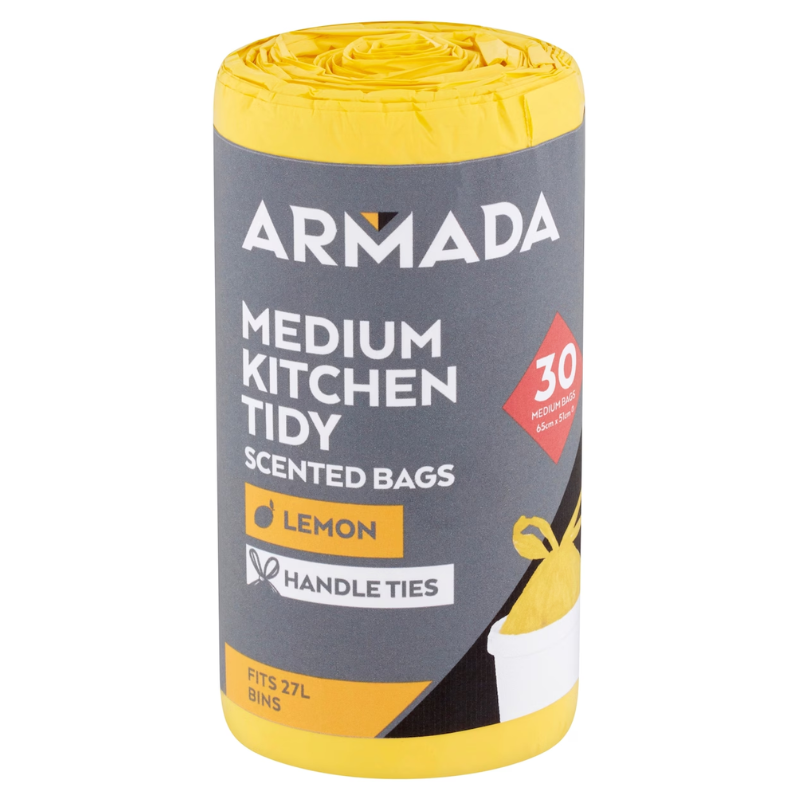 Armada Medium Kitchen Tidy Bag Lemon Scented 30 pack