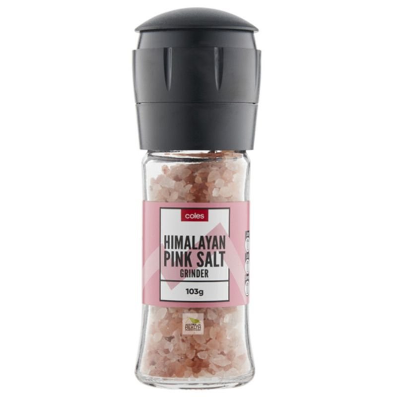 [Expiry Date: 28/03/2027]  Coles Himalayan Pink Salt Grinder 103g