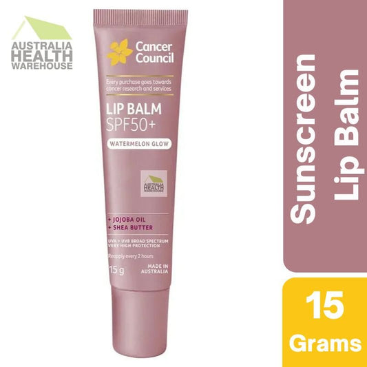 [Expiry: 06/2028] Cancer Council Lip Balm SPF50+ Watermelon Glow 15g