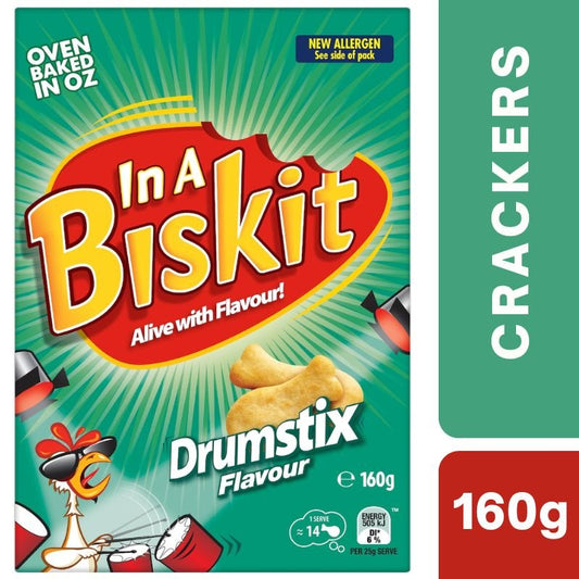 [Expiry Date: 02/03/2027] In A Biskit Drumstix Crackers 160g
