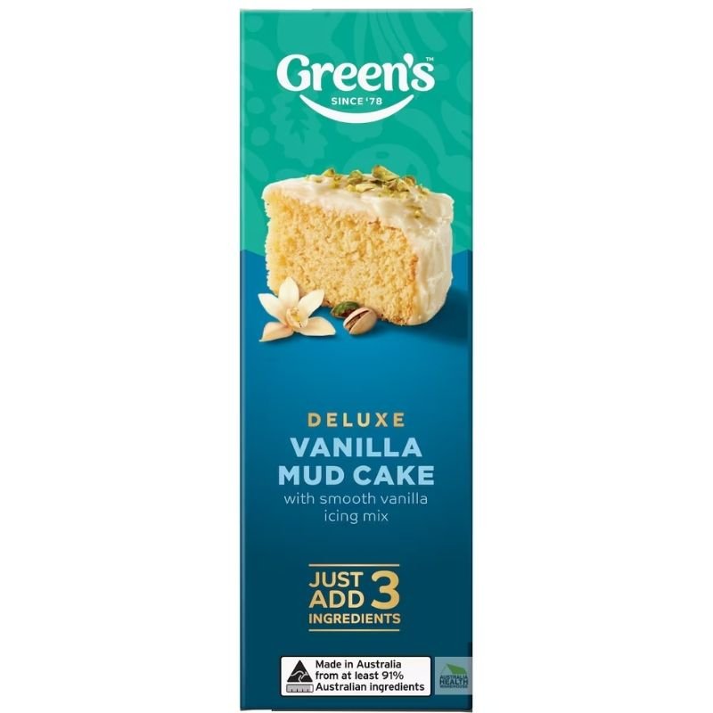 Green's Deluxe Vanilla Mud Cake Mix 600g