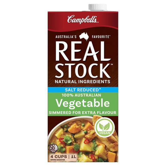 [Expiry Date: 17/05/2027] Campbell's Real Stock Vegetable Salt Reduced 1 Litre