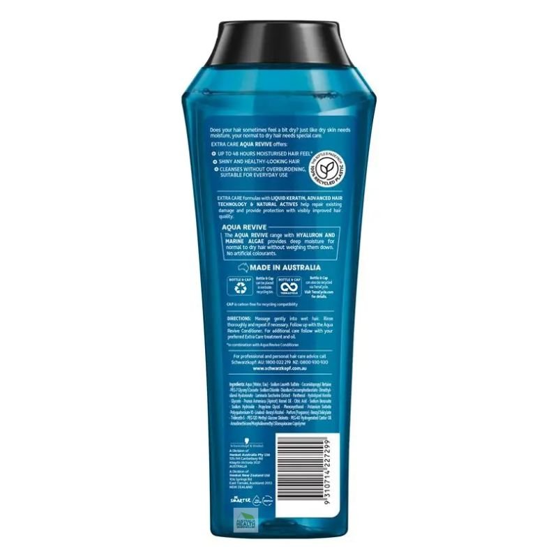 Schwarzkopf Extra Care Aqua Revive Moisturising Shampoo 400mL