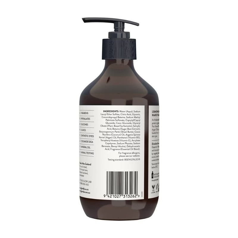 [Expiry: 03/2026] Glow Lab Lemongrass & Lime Hand Wash Anti-Bacterial 300mL