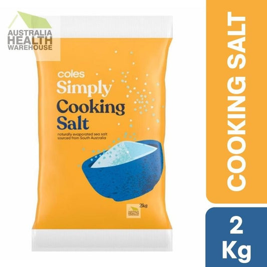 [Expiry Date: 07/05/2027] Coles Simply Cooking Salt 2kg