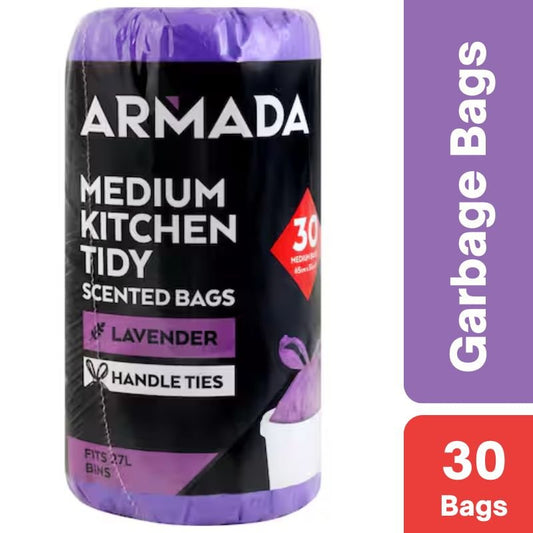 Armada Medium Kitchen Tidy Bag Lavender Scented 30 pack