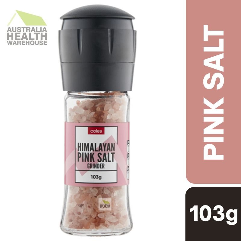 [Expiry Date: 28/03/2027]  Coles Himalayan Pink Salt Grinder 103g