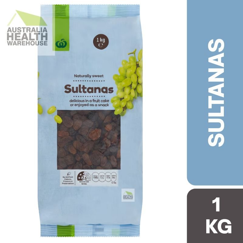 [CLEARANCE Expiry: 08/04/2026] Woolworths Sultanas 1kg