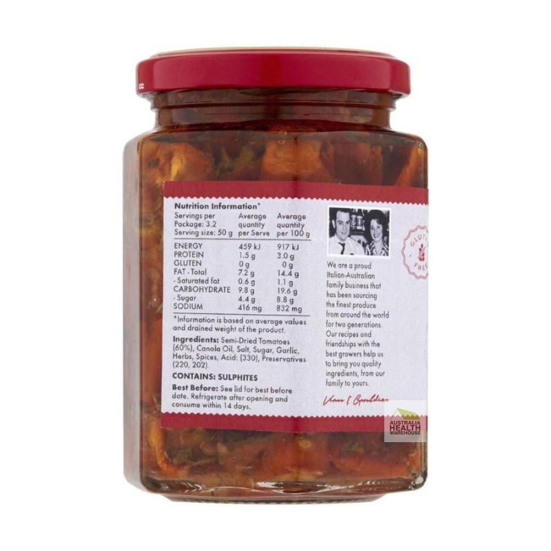 [Expiry: 30/04/2027] Sandhurst Semi-Dried Tomatoes 270g