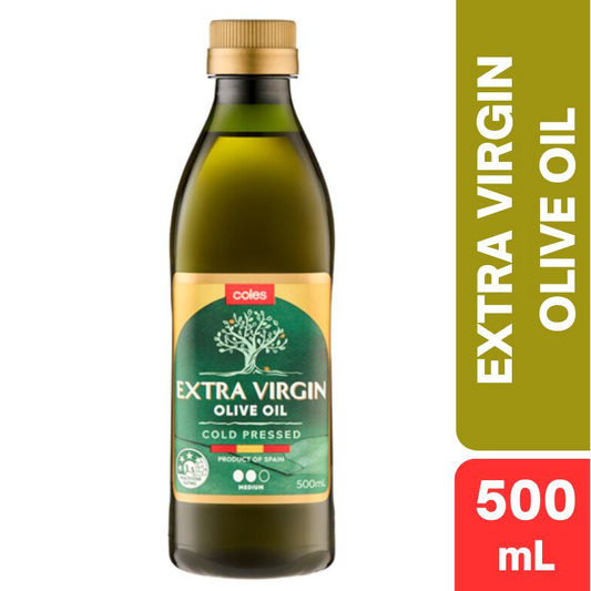 [Expiry Date: 14/09/2026]  Coles Extra Virgin Olive Oil 500mL