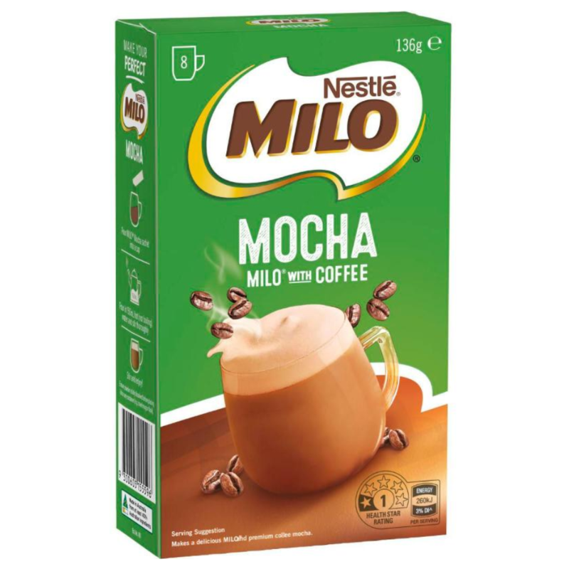[Expiry Date: 07/2027] Milo Mocha Milo with Coffee x 8 Sachets 135g